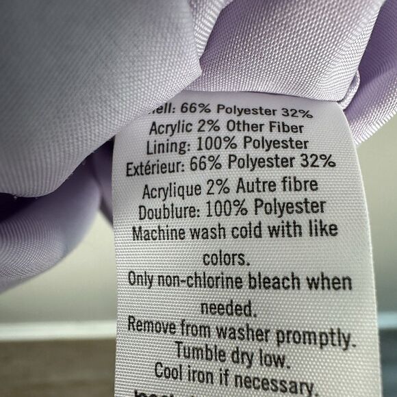 Janie and Jack Lavender Shimmer Bouclé Dress Girls Size 10 Short Sleeve Purple - Picture 4 of 5